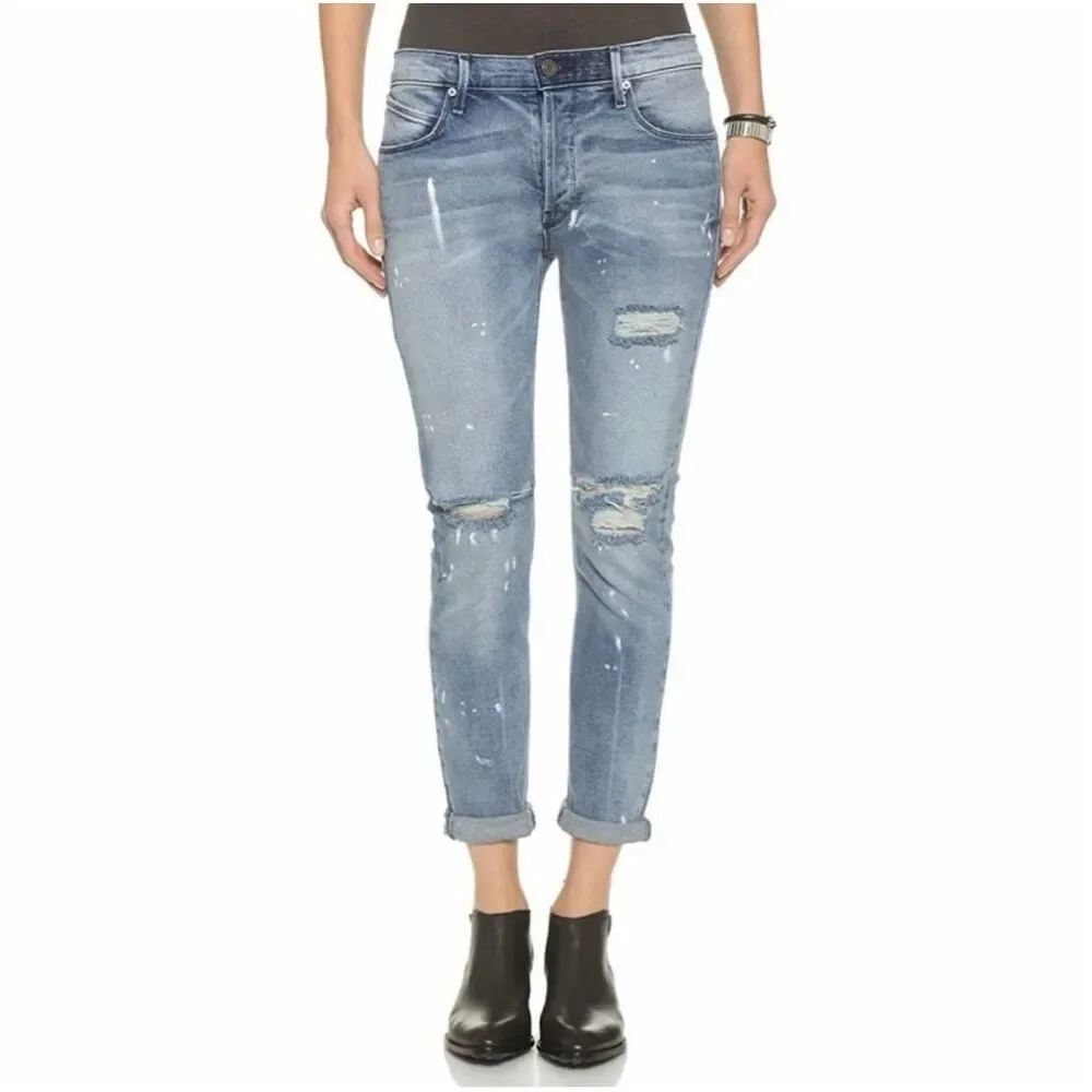 ✨RtA Road to Awe Ryder Distressed Boyfriend Blue Sz 27 Jeans✨